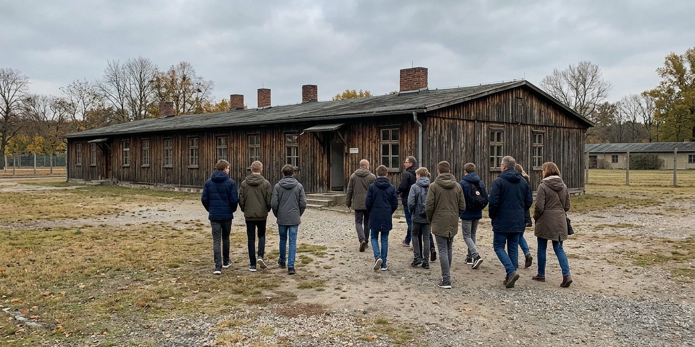 AI-generated image: Guided tour: forced labour 1938–1945 — Dokumentationszentrum NS-Zwangsarbeit