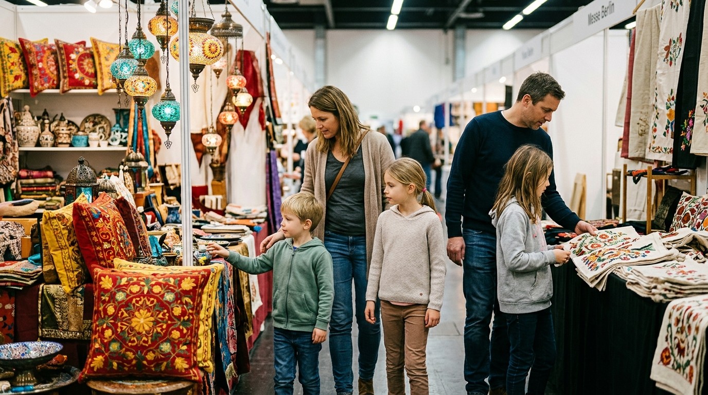 AI-generated image: Bazaar Berlin — Messe Berlin