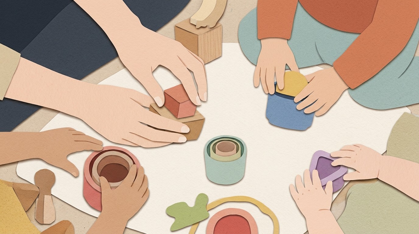 Illustration: Baby playgroup — Familienzentrum Nahariyastraße