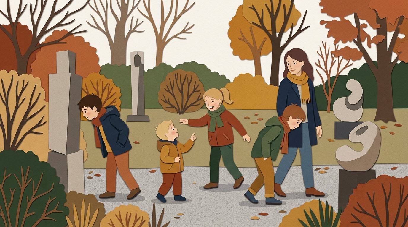 Illustration: Family Sunday — Haus am Waldsee