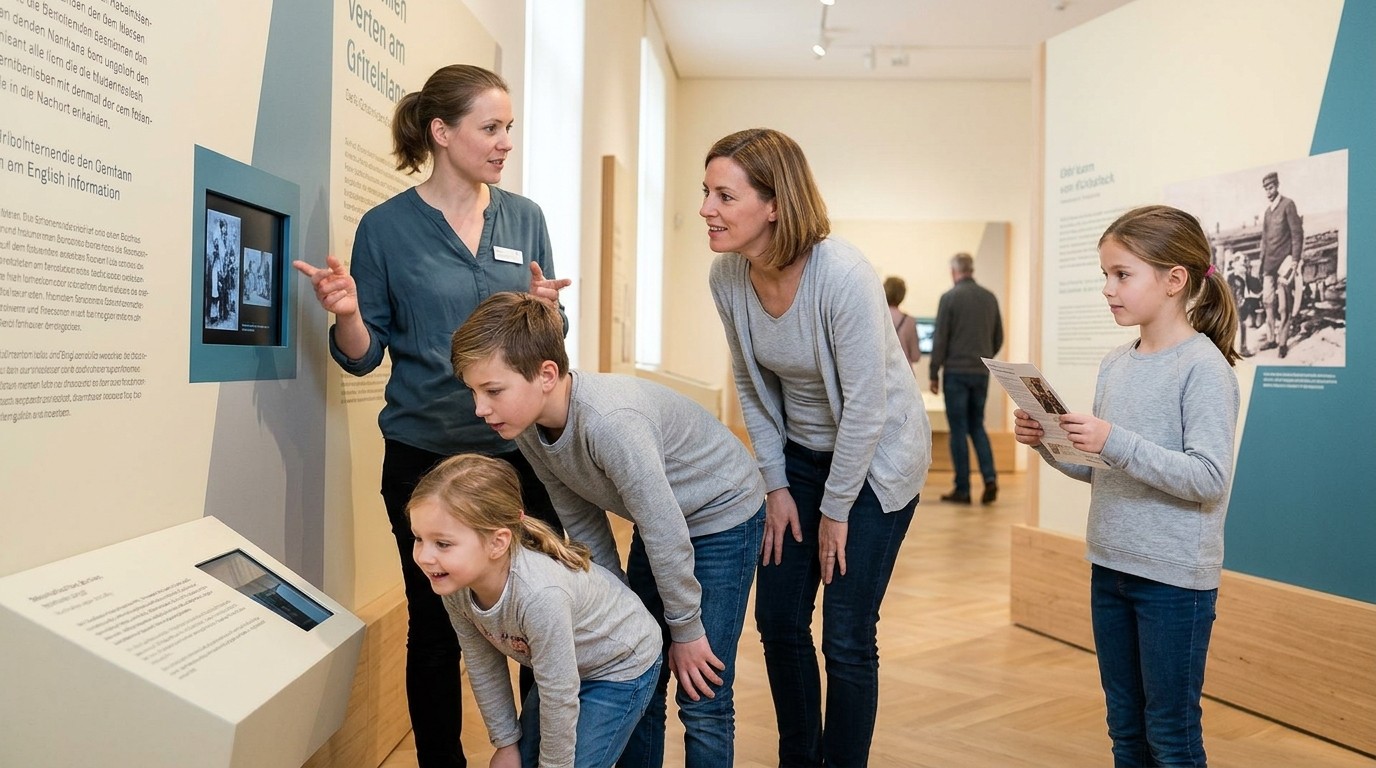 AI-generated image: Family tour: exhibition “All About Anne” — Anne Frank Zentrum e.V.