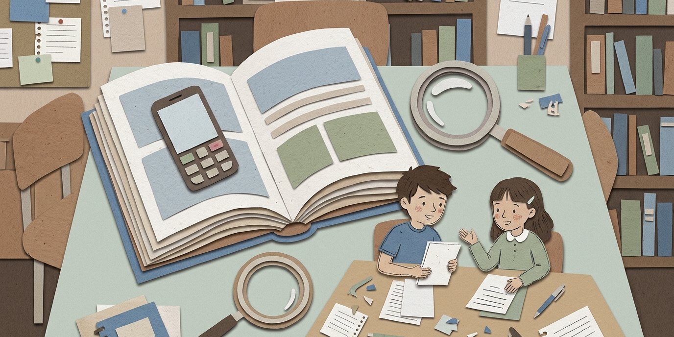Illustration: Exam prep: MSA, Facharbeit & 5. PK — Pablo-Neruda-Bibliothek