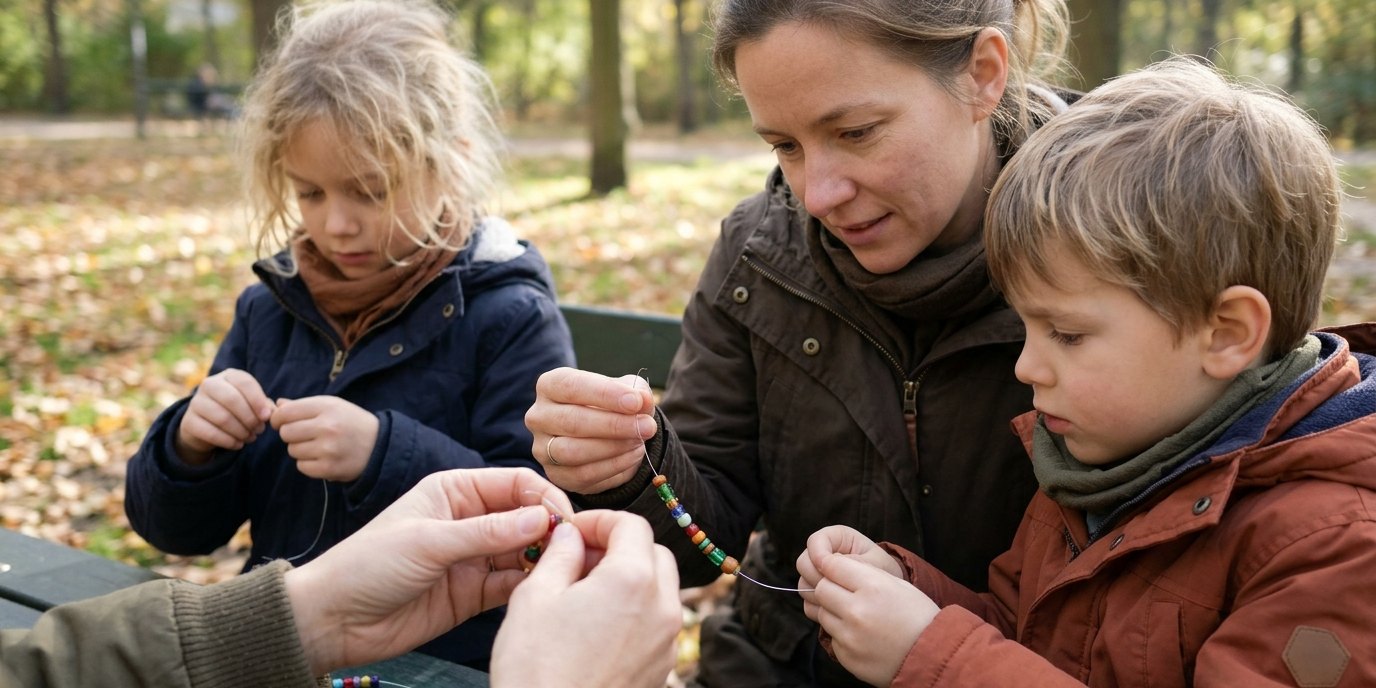 KI-generiertes Bild: Schmuckwerkstatt mit Meko — Koko Kiezgrün