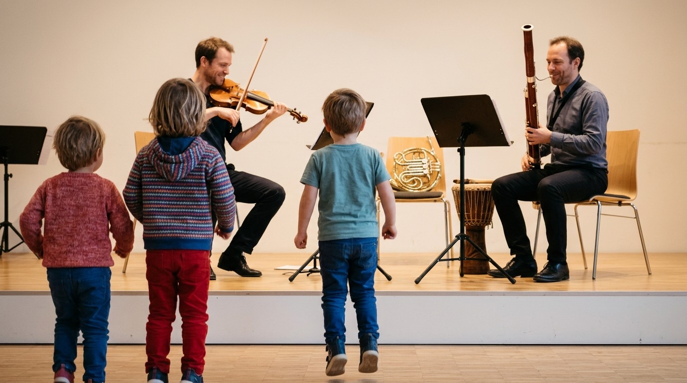 AI-generated image: Concert “Rapauke – Head and Legs” — exploratorium berlin