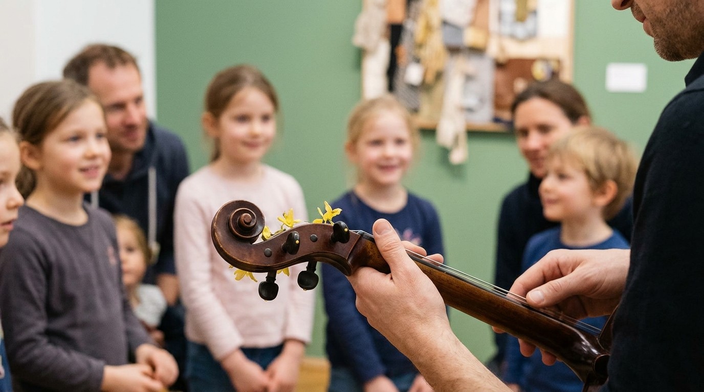 KI-generiertes Bild: Führung „SundayPopulaire: MusicArt“ — PalaisPopulaire