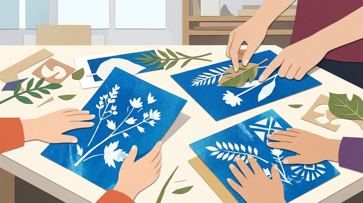 Illustration: Workshop “Mach mal blau” — MACHmit! Museum für Kinder