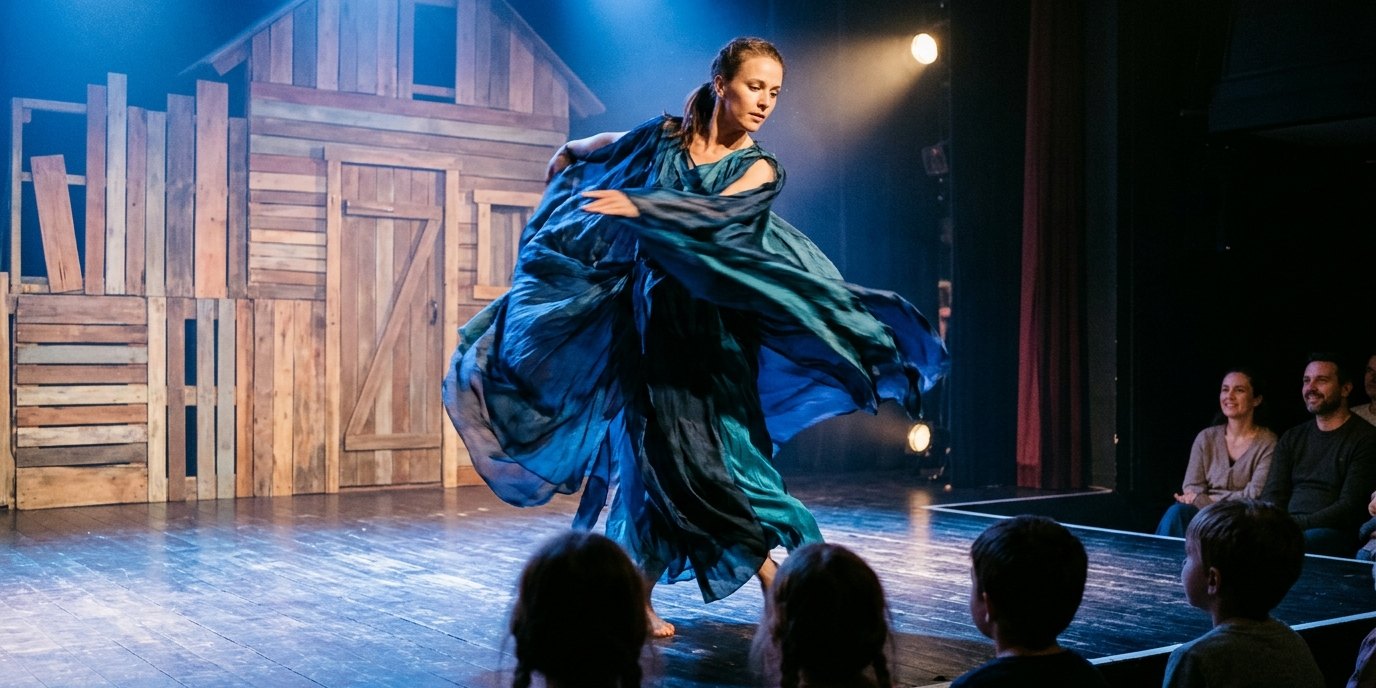 AI-generated image: Dance festival “Patchwork on Stage” — Theater an der Parkaue