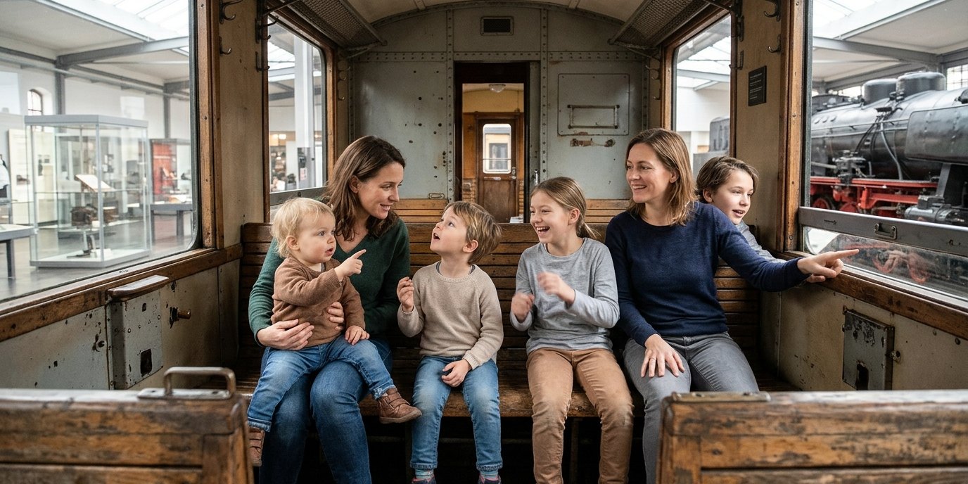 AI-generated image: Guided tour: historic S-Bahn trains — Deutsches Technikmuseum