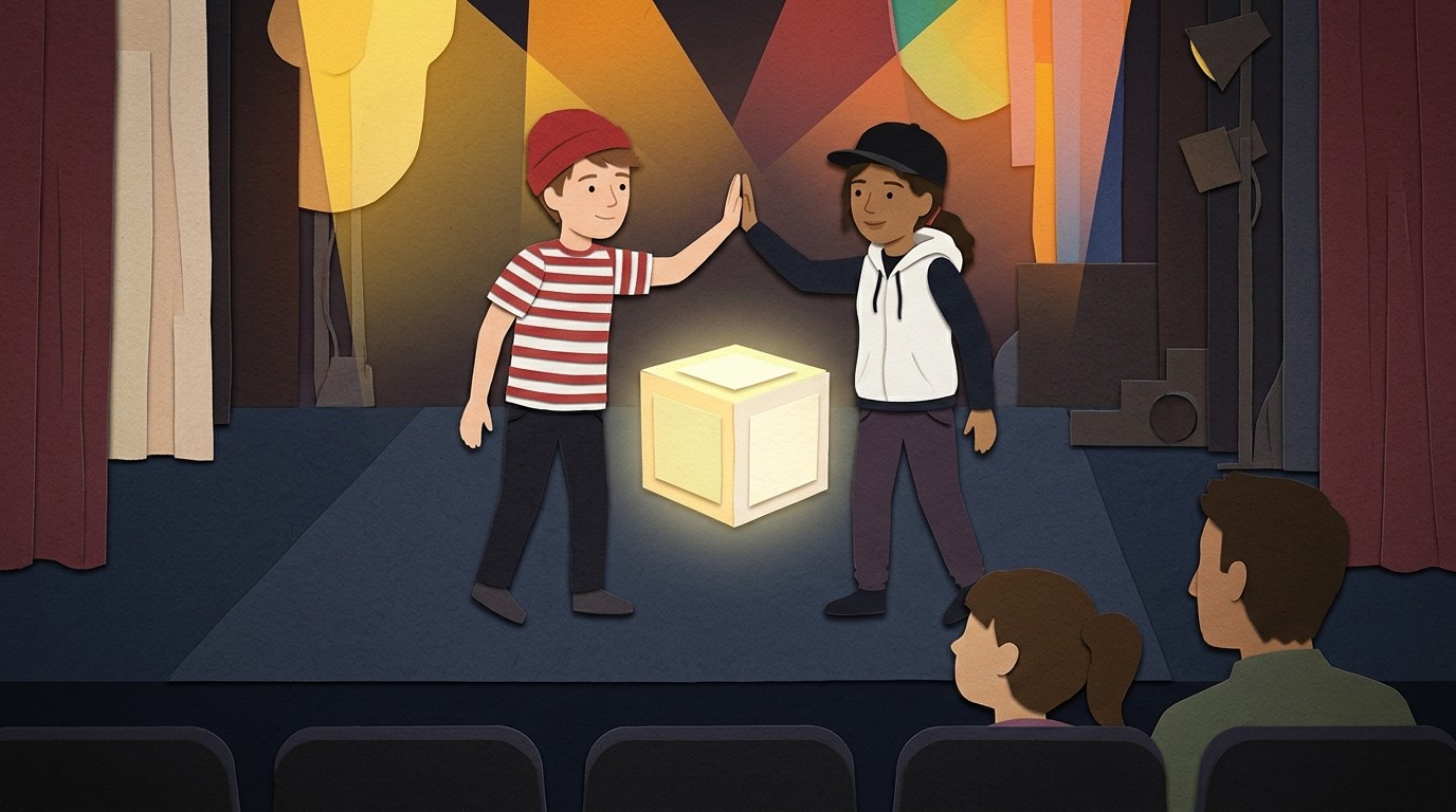 Illustration: Theaterstück „Ich bin Vincent und ich habe keine Angst“ — ATZE Musiktheater
