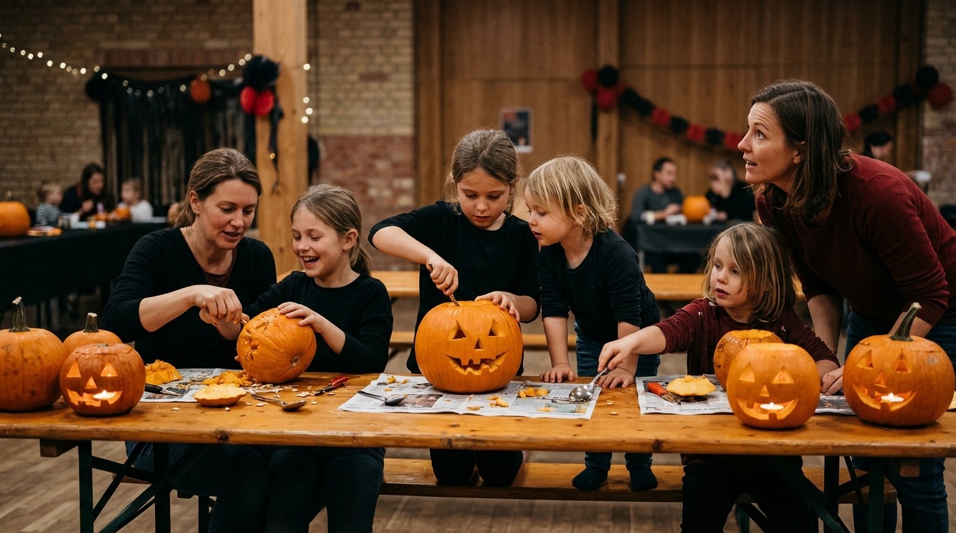 AI-generated image: Halloween party — Kalle Halle