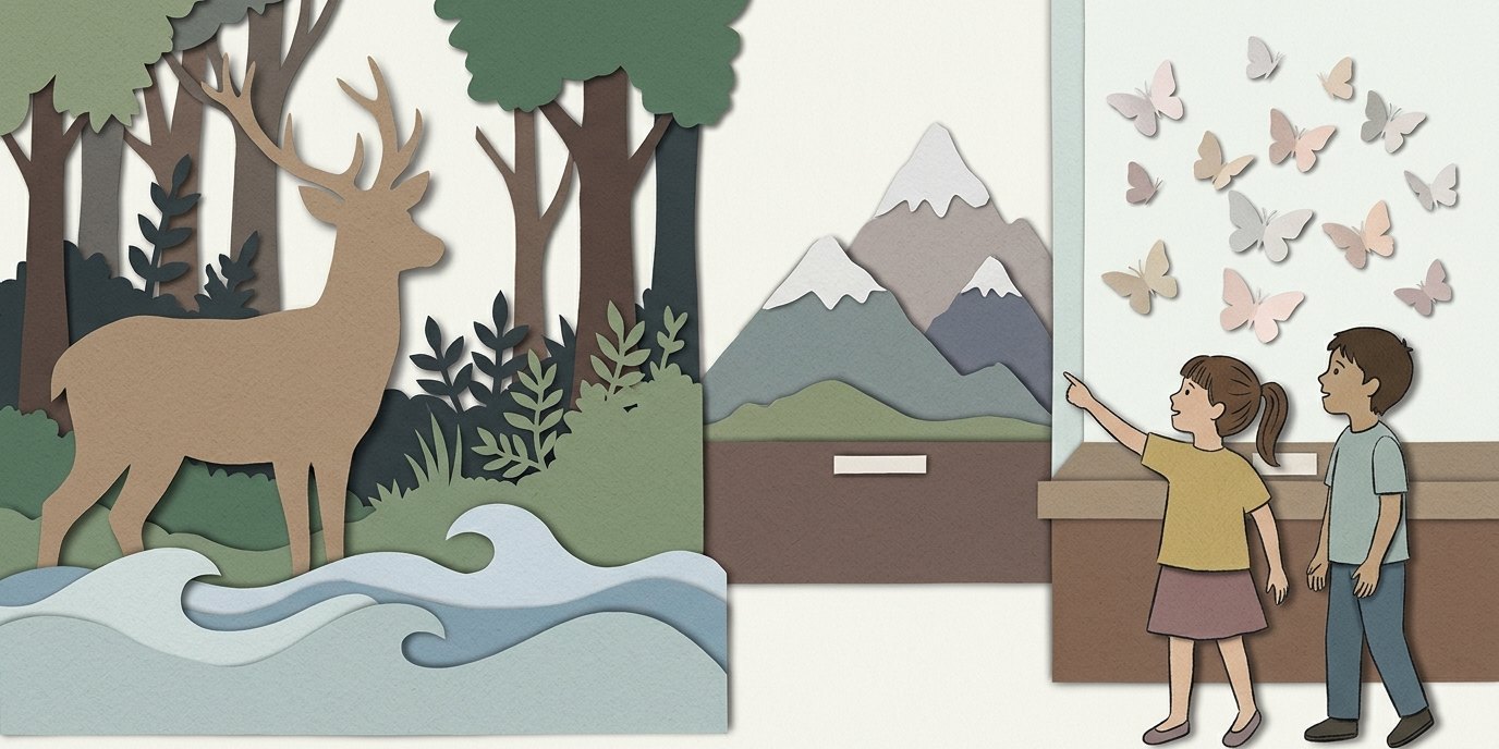 Illustration: Guided tour “Of Water, Forest and Meadow” — Deutsches Historisches Museum – Pei-Bau