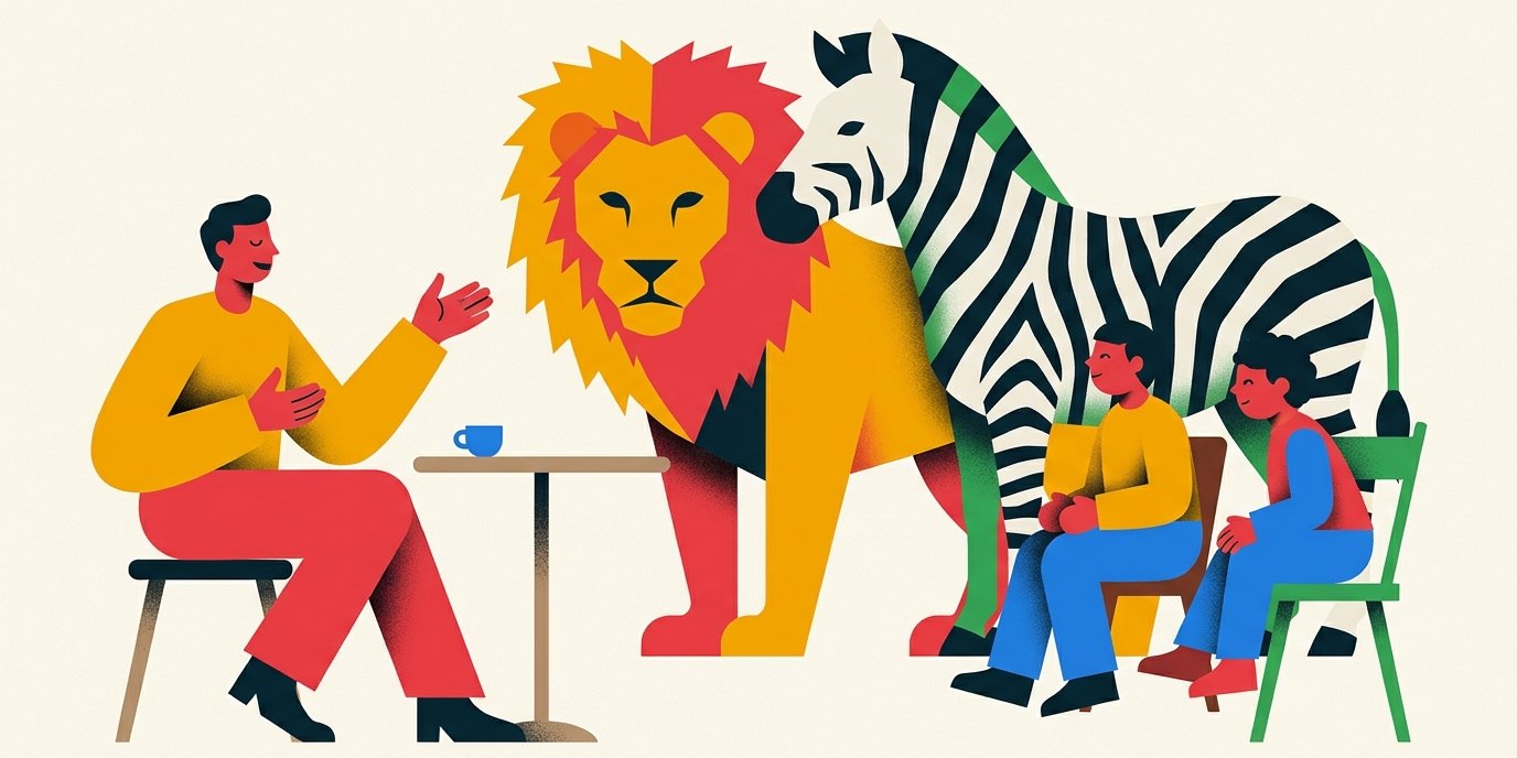 Illustration: Afrikanische Märchen mit Marlis — Stadtteilzentrum Kaulsdorf