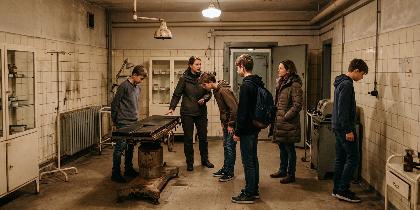 AI-generated image: Guided tour “Teichstraße Operation Bunker” — Berliner Unterwelten-Museum