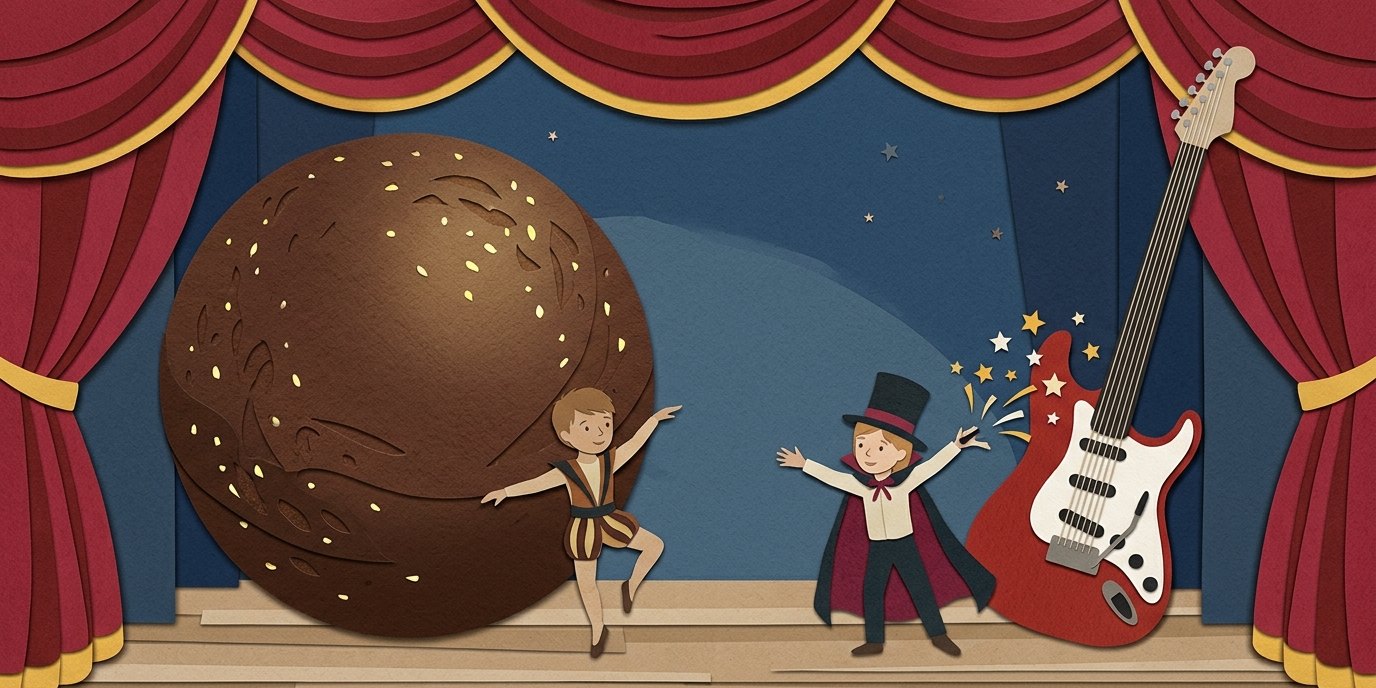 Illustration: Variety show “The Bewitched Mozartkugel” — Wintergarten Varieté