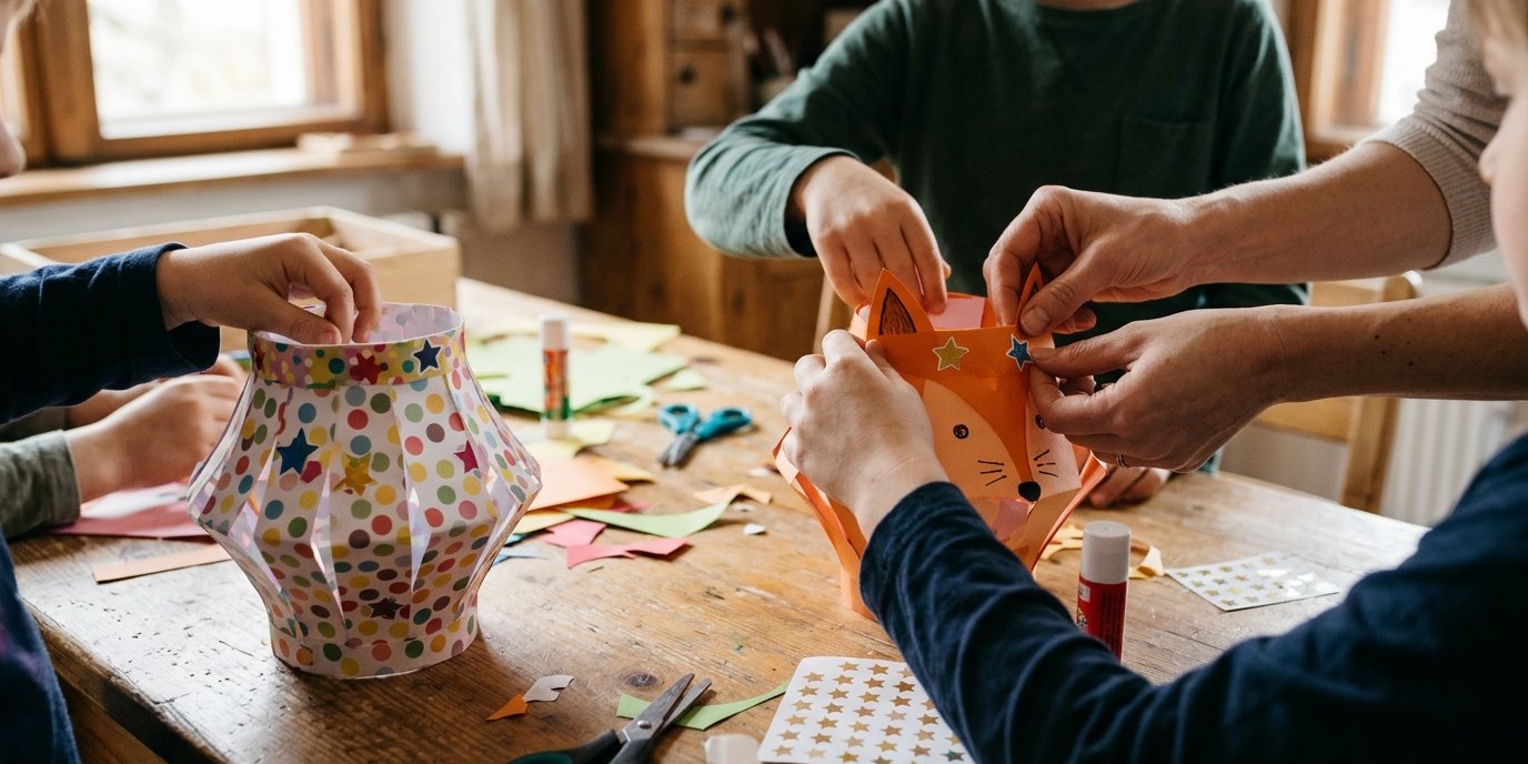 AI-generated image: Lantern craft workshop — Rübezahl Event GmbH