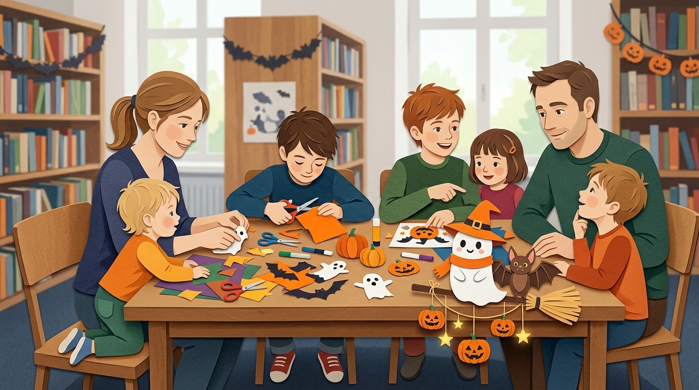 Illustration: Halloween family festival — Mittelpunktbibliothek Köpenick Alter Markt