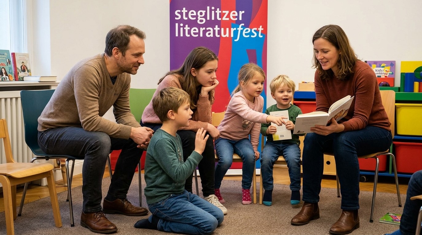 KI-generiertes Bild: Steglitzer Literaturfest — Schwartzsche Villa