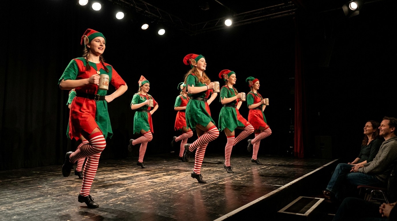 AI-generated image: Christmas show “Irish Christmas” — ufaFabrik
