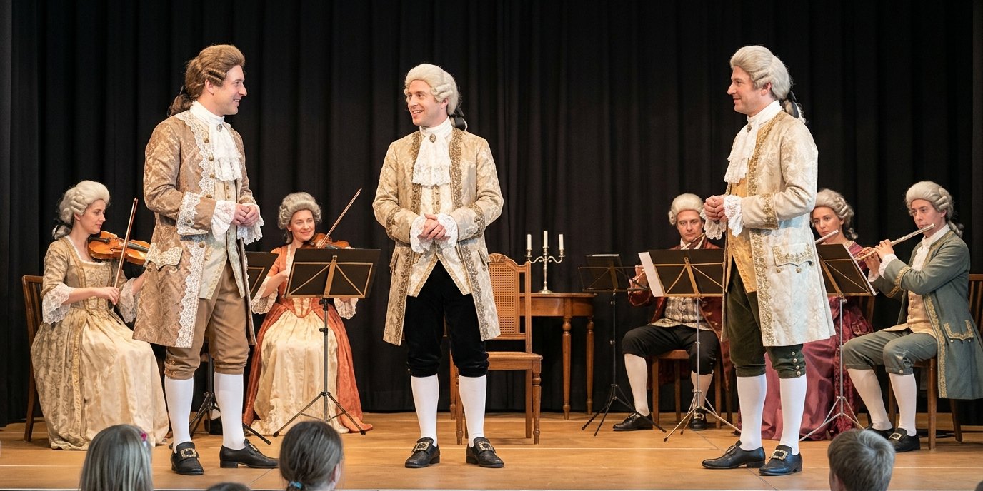 KI-generiertes Bild: Theaterstück „Bach“ (Langversion) — ATZE Musiktheater