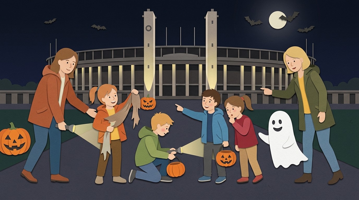 Illustration: Ghost hunt tour — Olympiastadion Berlin