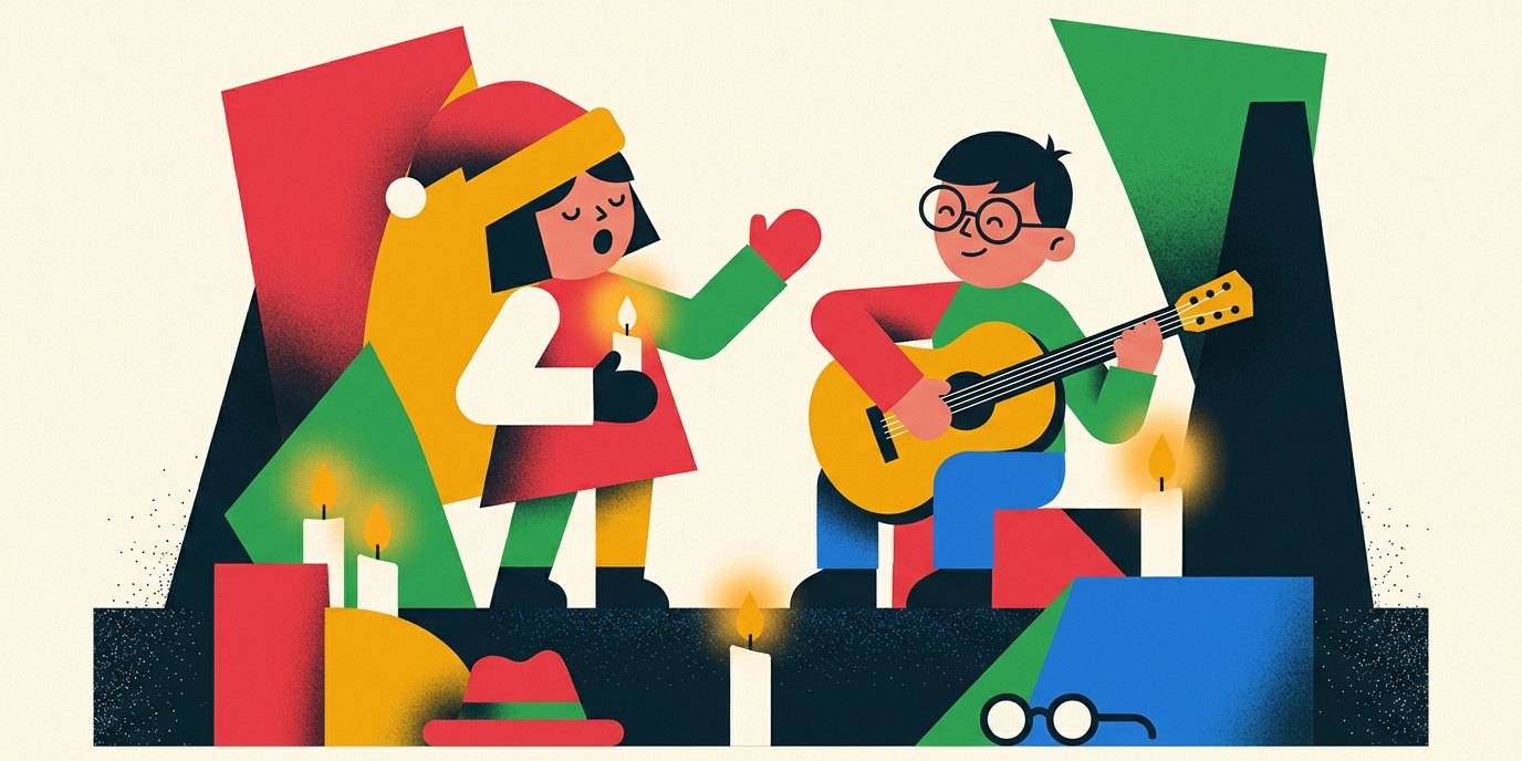 Illustration: Concert “Four Candles” by Robert Metcalf — ATZE Musiktheater