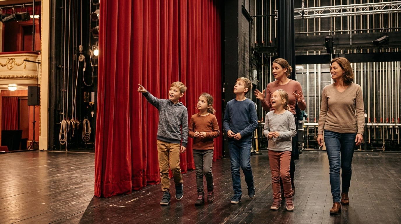 AI-generated image: Theatre tour “scHAU!” — HAU - Hebbel am Ufer