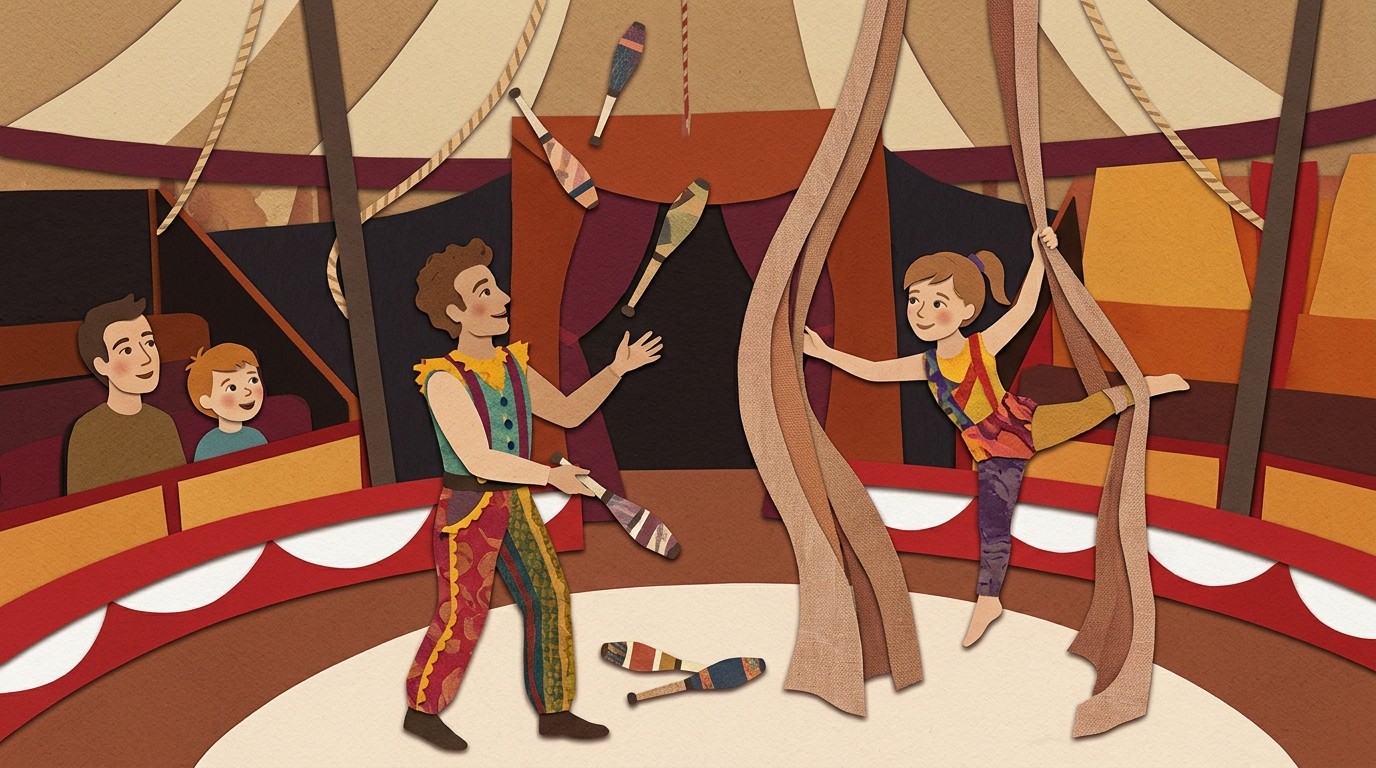 Illustration: Zirkusshow „Cabukunterbunt II“ — CABUWAZI Treptow