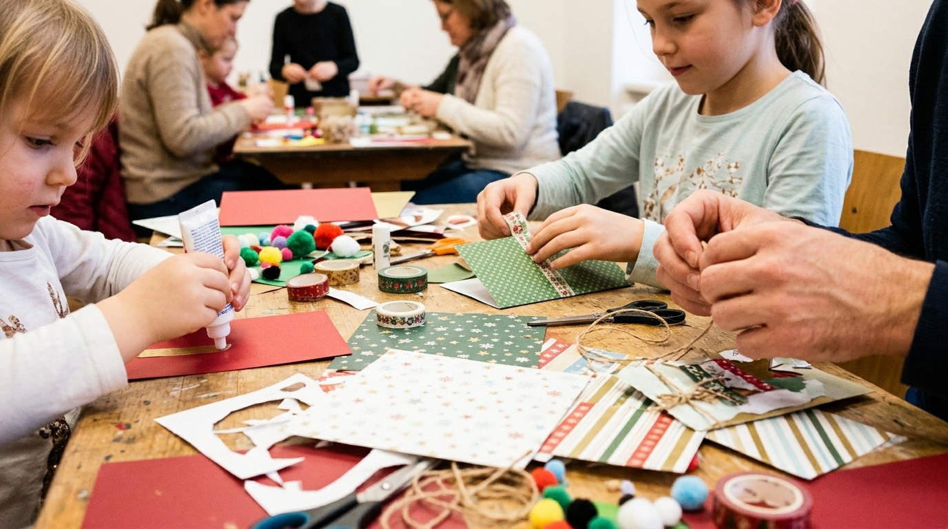 AI-generated image: Advent crafts — Alte Apotheke (Zukunftswerkstatt Heinersdorf)