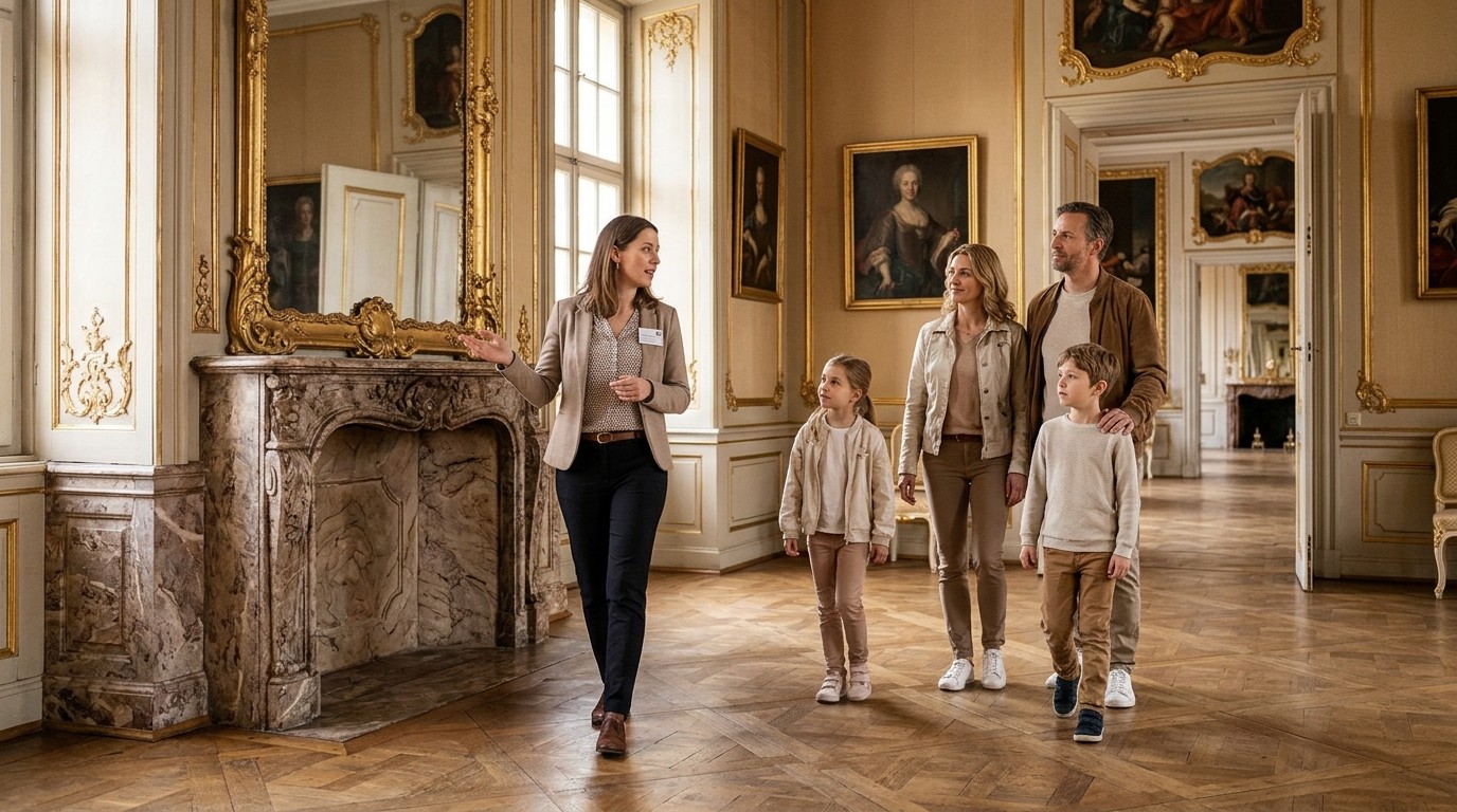 KI-generiertes Bild: Schlossführung „Mit Heinrich durchs Schloss“ — Schloss Rheinsberg
