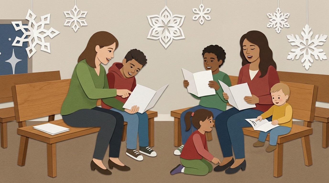 Illustration: Winter festival — Familienzentrum Mehringdamm