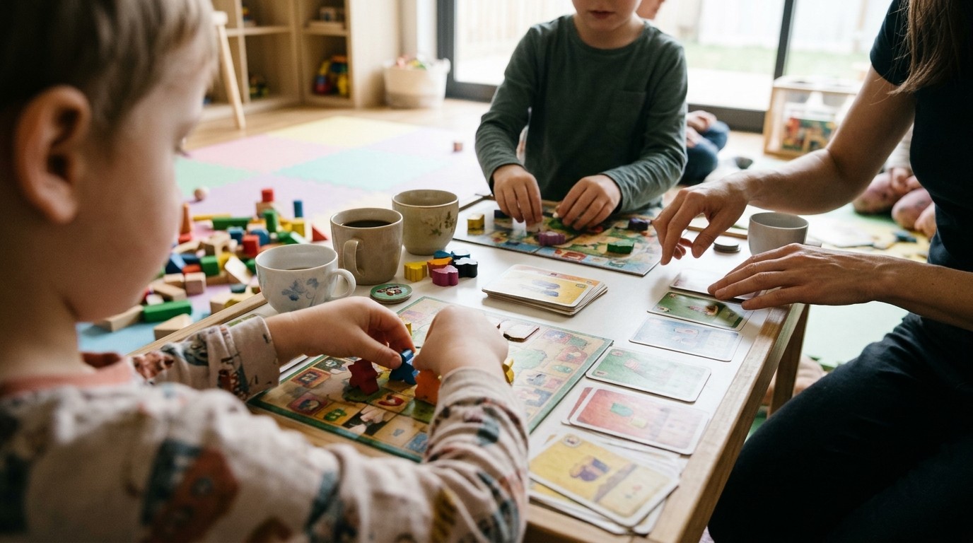 AI-generated image: Play afternoon for rainbow families — Regenbogenfamilienzentrum Lichtenberg