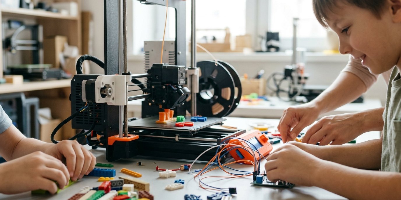 KI-generiertes Bild: Workshop: Calliope-Elektronik — Humboldt-Bibliothek