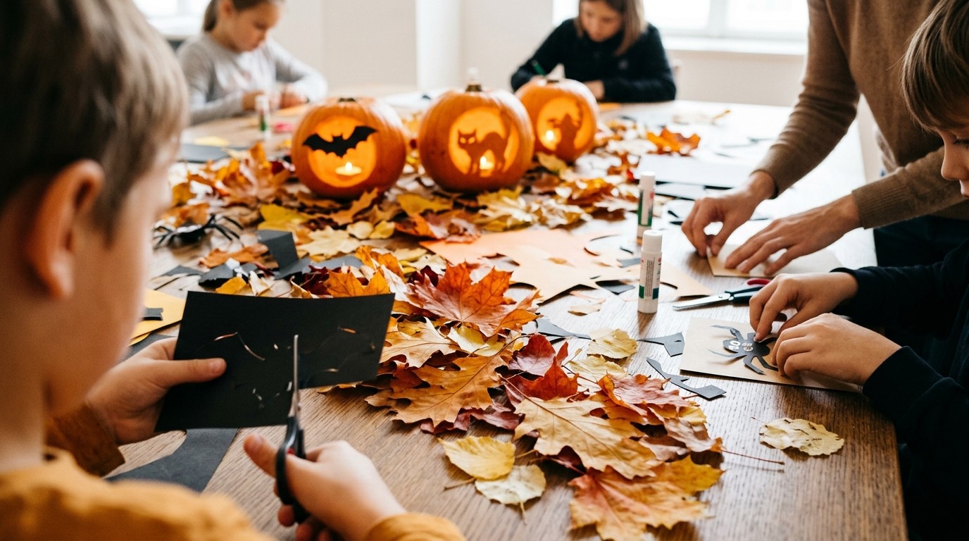 KI-generiertes Bild: Halloween-Workshop — Jugend Museum
