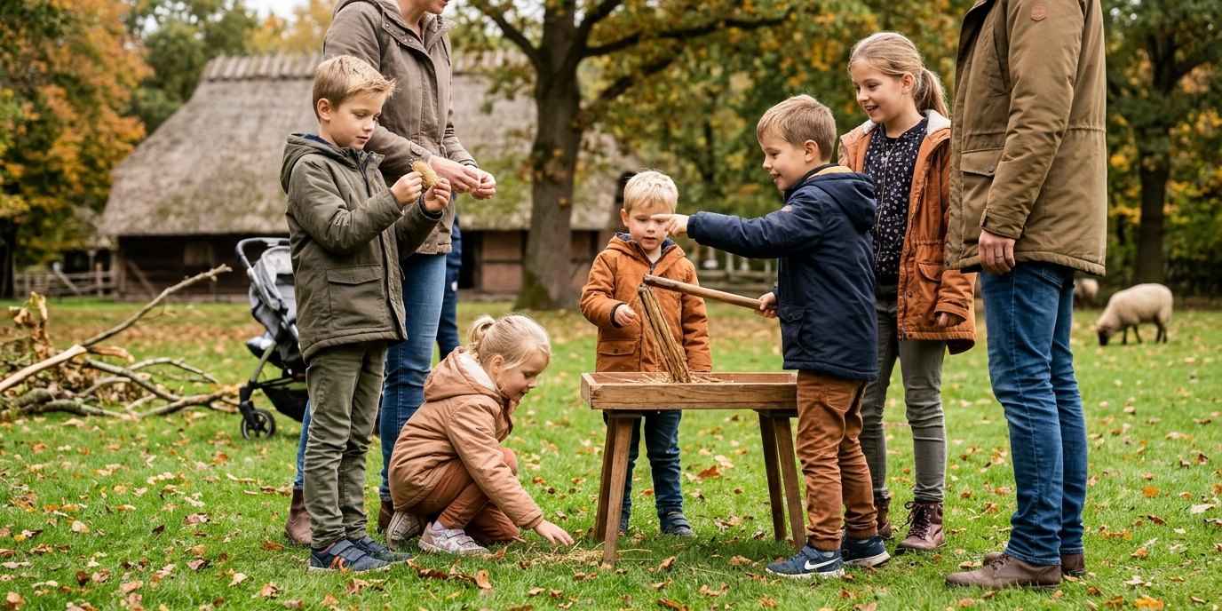 AI-generated image: Family tour “Autumn in the Middle Ages” — Museumsdorf Düppel