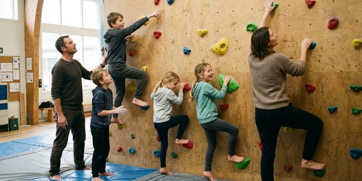 AI-generated image: Bouldering trip — LortzingClub