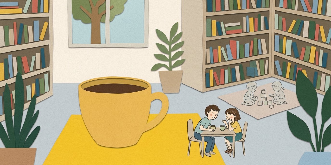 Иллюстрация: Семейное кафе — Ingeborg-Drewitz-Bibliothek