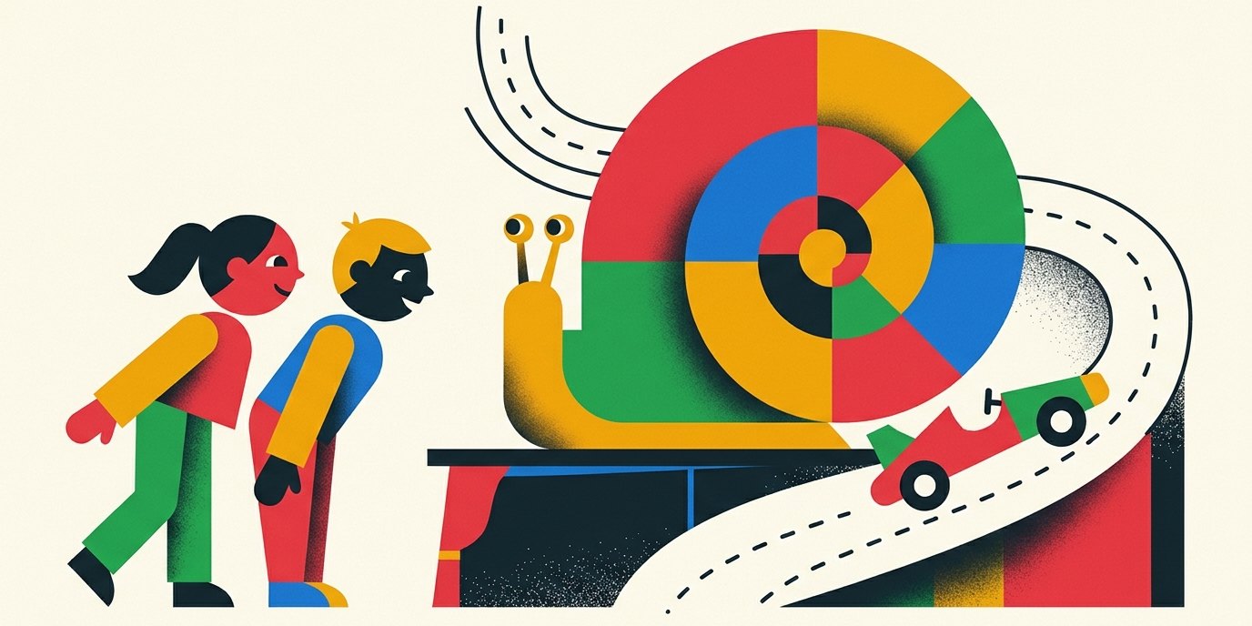 Illustration: Puppet show “Langsam Langsam” — Brotfabrik