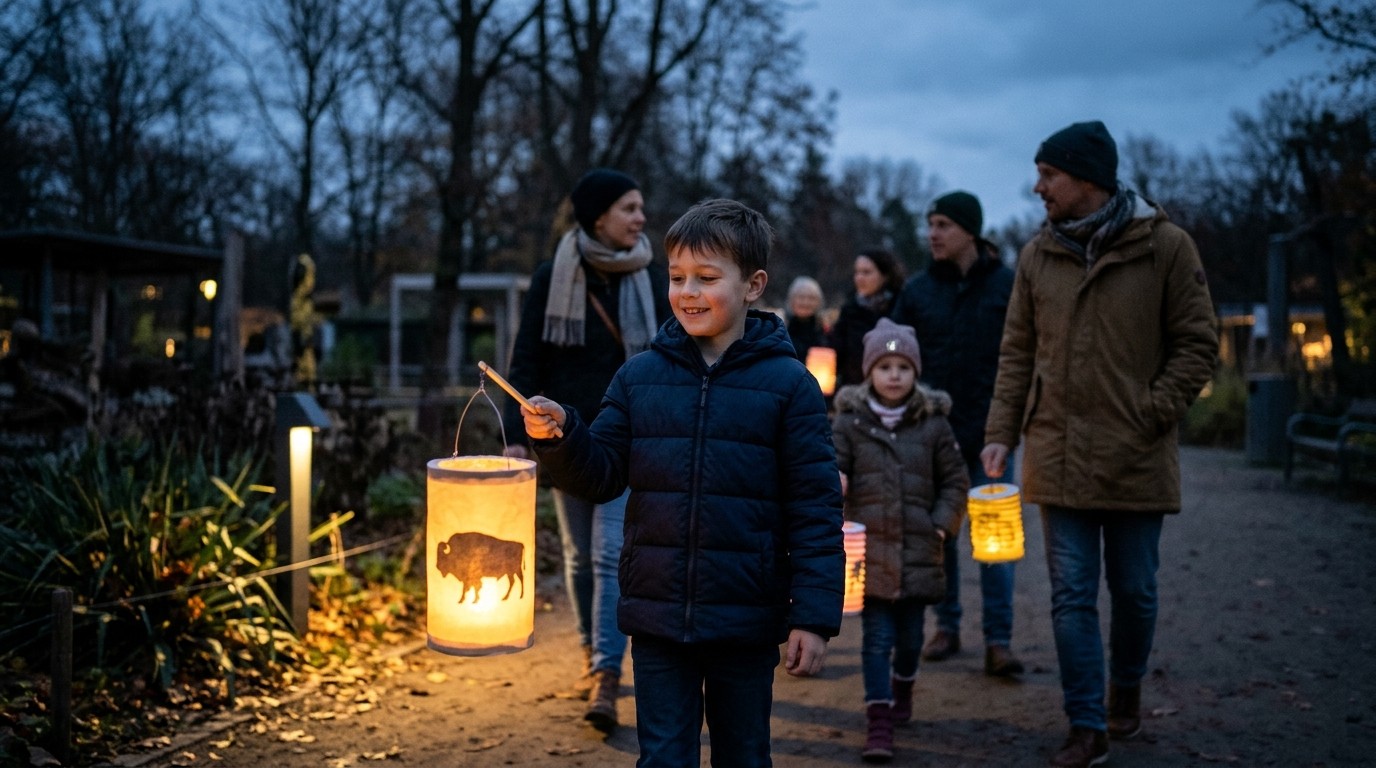 AI-generated image: Guided lantern tour of the zoo — Tierpark Berlin