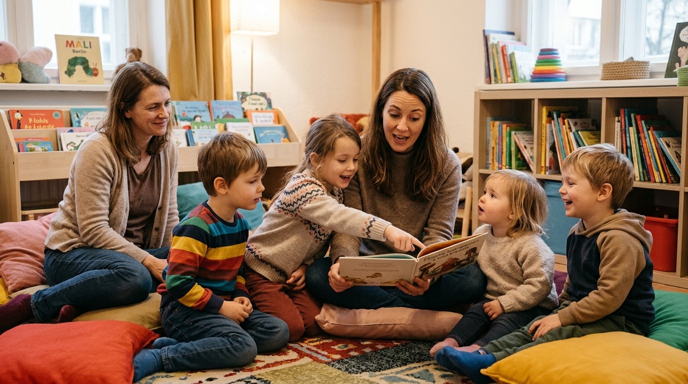 Изображение, созданное ИИ: Испанское литературное кафе — MALI Berlin