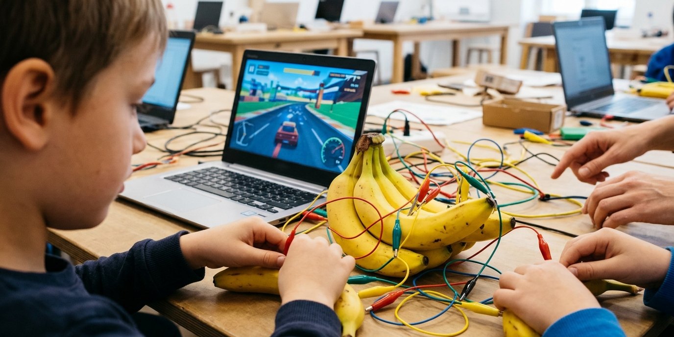 AI-generated image: Workshop “Going Bananas” — Deutsches Technikmuseum