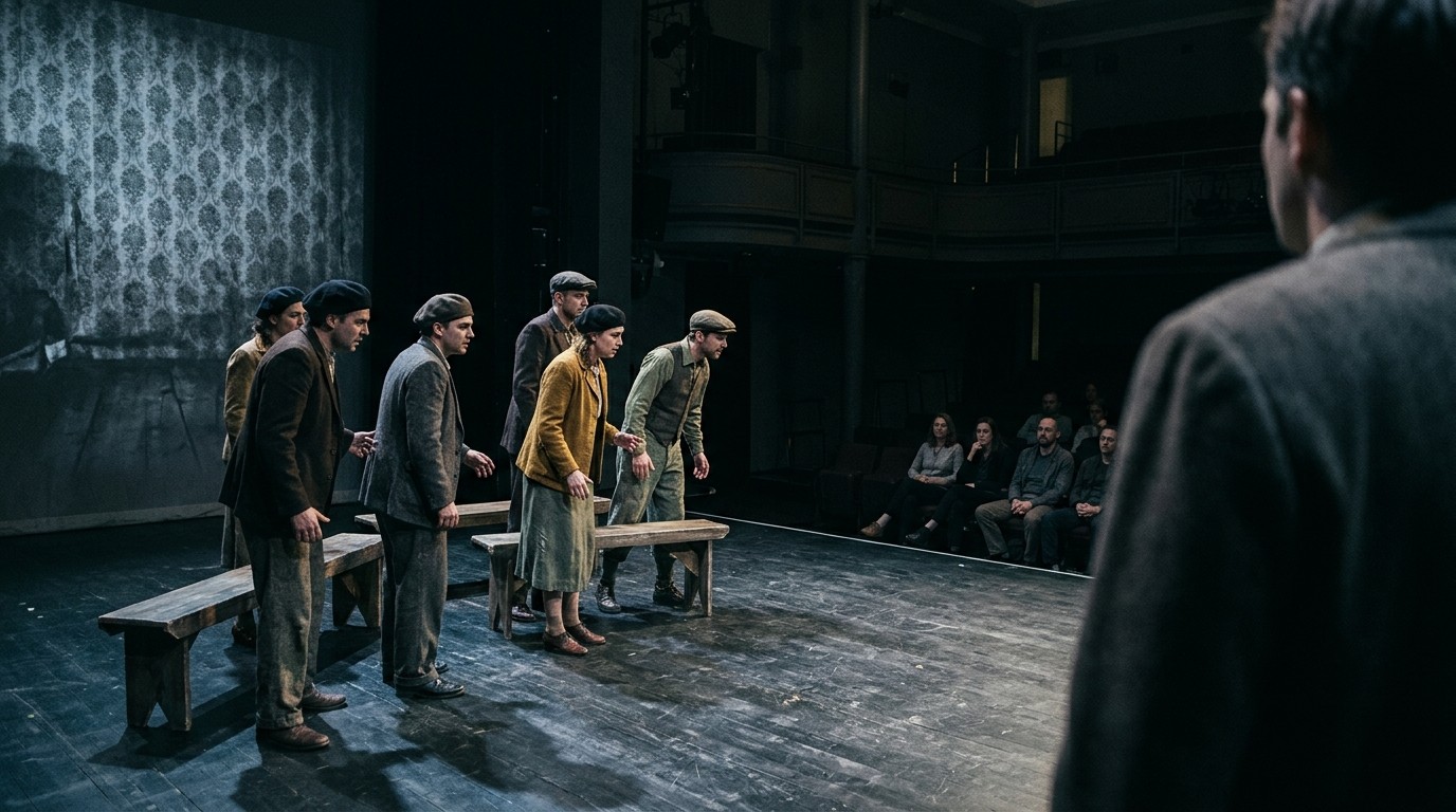 AI-generated image: Play “From Today You're Sara” — GRIPS Theater Hansaplatz