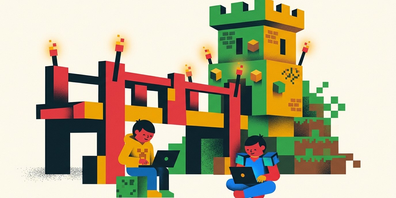 Illustration: Workshop “Coding Lab: Luanti II” — Amerika-Gedenkbibliothek
