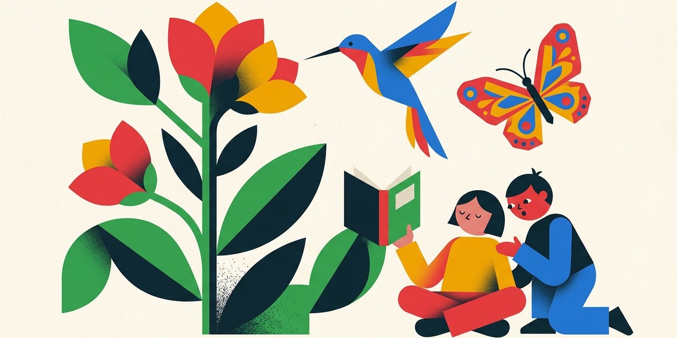 Illustration: Bilingual fairy tale days (German/Vietnamese) — Heinrich-Böll-Bibliothek