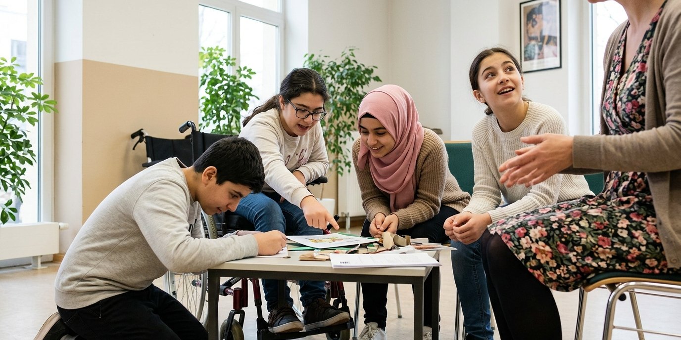 KI-generiertes Bild: Workshopreihe „Kunst und Empowerment“ — GRIPS Theater Podewil