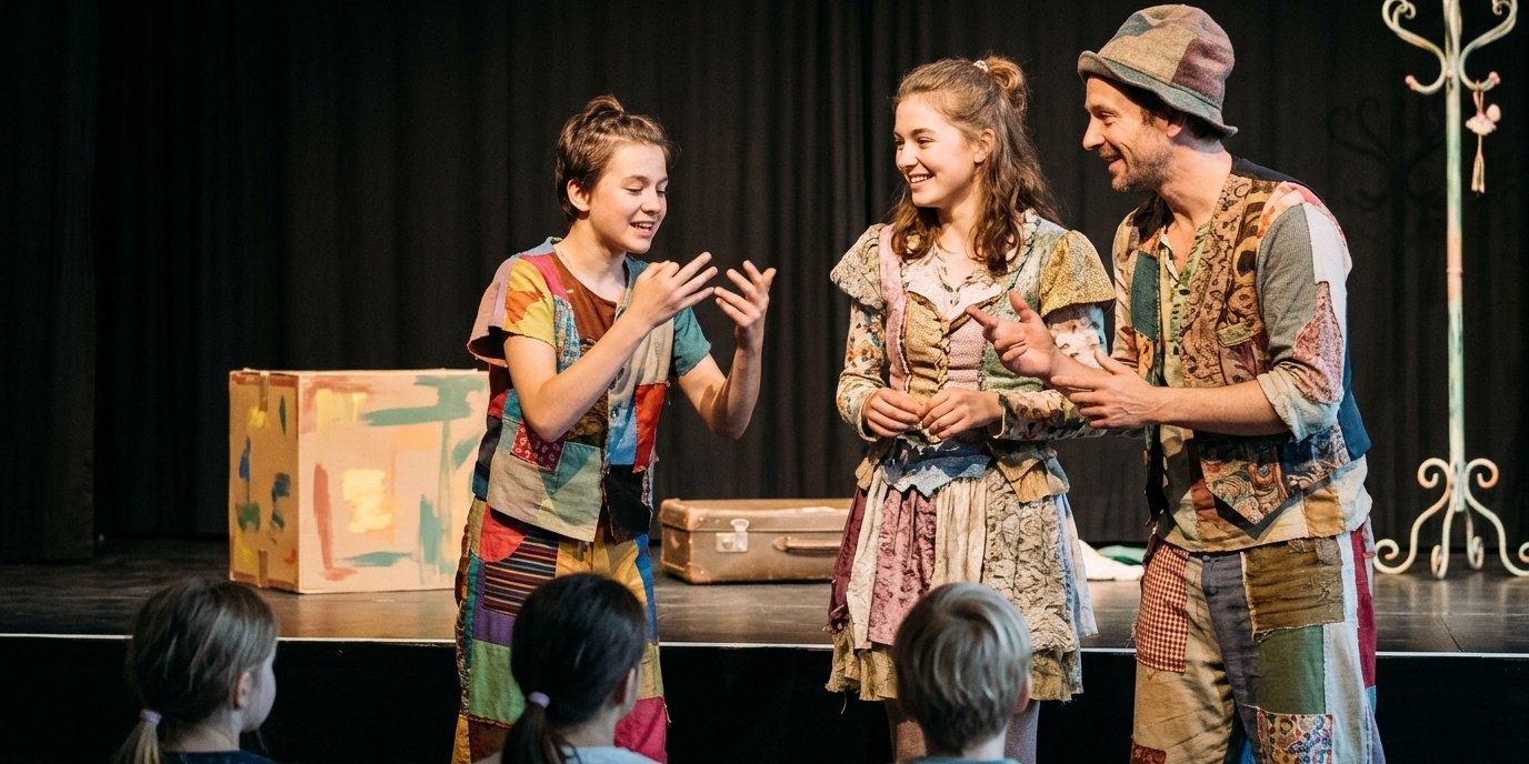 KI-generiertes Bild: Inklusive Theaterperformance „FLOW“ — Jugendkulturzentrum Pumpe