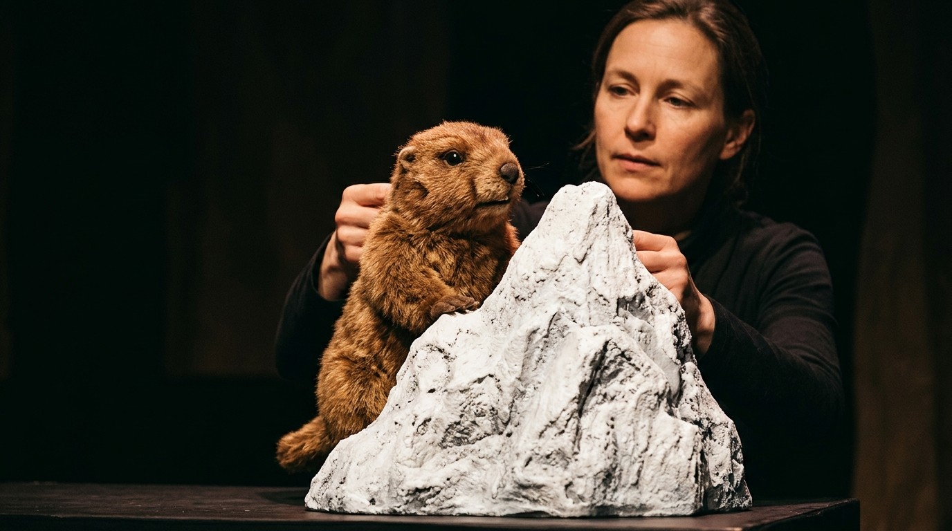 AI-generated image: Storytelling theatre “Murmel’s Journey” — T-Werk Potsdam