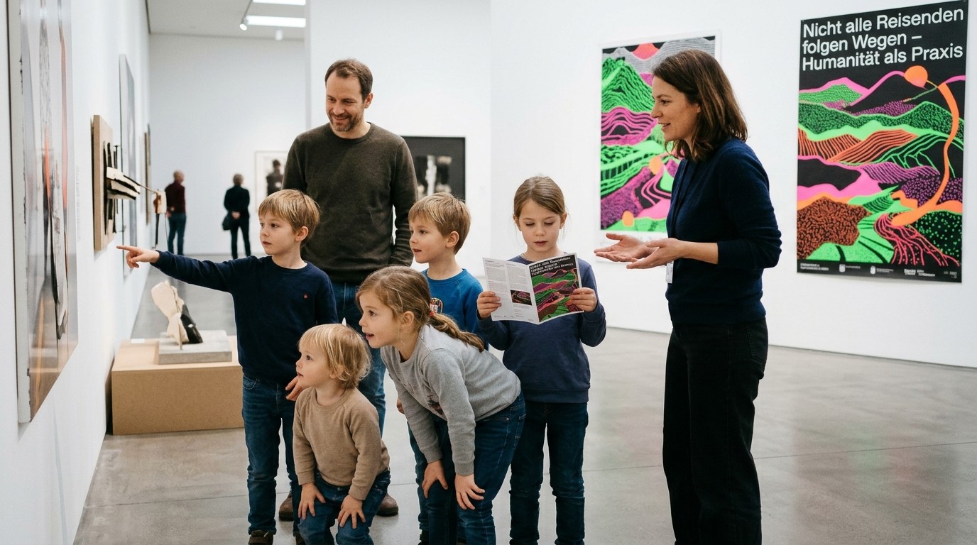 AI-generated image: Guided tour for kindergartens & grades 1–2 — Haus der Kulturen der Welt