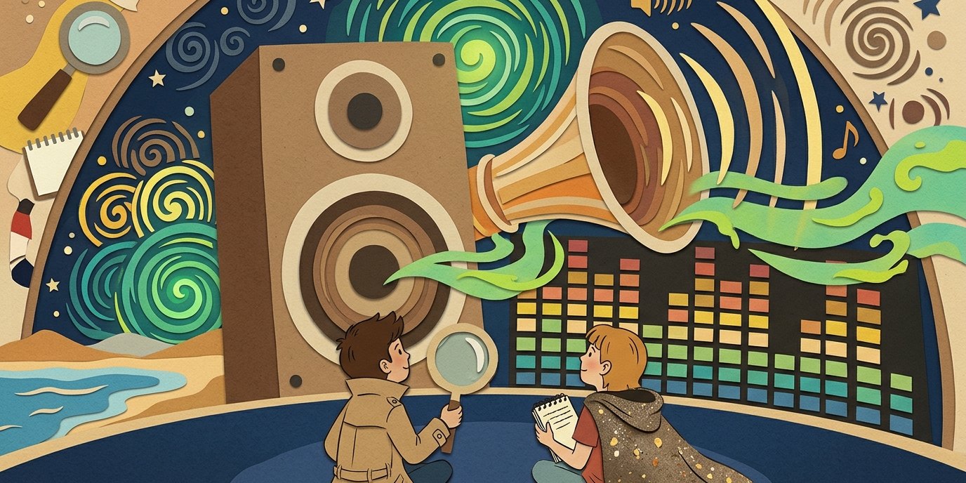 Illustration: Audio play “The Three Investigators and the Salt Ghost” — Zeiss-Großplanetarium