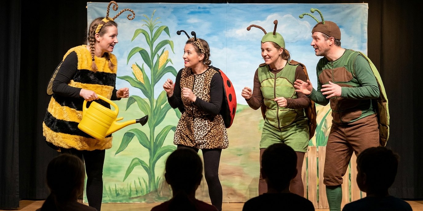 AI-generated image: Musical “Wazn Teez?” — Theater an der Parkaue