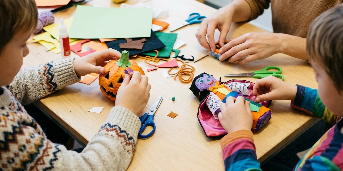 AI-generated image: Halloween family programme — Forum Köpenick